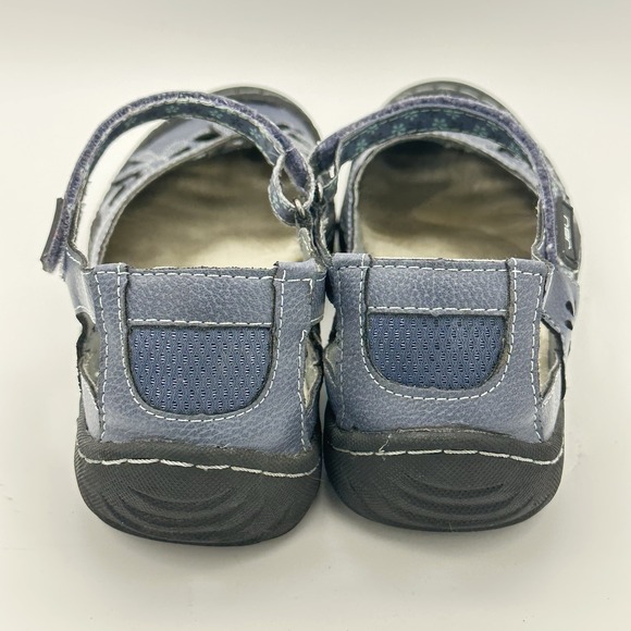 JBU Memory Foam 10M Wildflower Mary Jane Blue Outdoor Casual Comfort Shoe - Picture 5 of 7